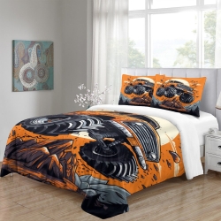 Gros camion Housse de Couette Imprimée 3D Douce 3 Pièces Literie Garçons Filles
