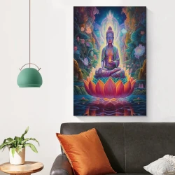 Bouddha Peinture sur toile sans cadre, impressions posters art mural pour déco maison chambre bureau