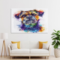 Yorkshire Terrier Peinture sur toile sans cadre, impressions posters art mural pour déco maison chambre bureau