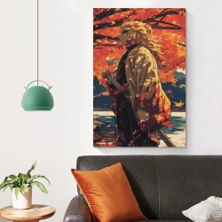 Tueur de démons: Demon Slayer Peinture sur toile sans cadre, impressions posters art mural pour déco maison chambre bureau