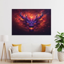 Dragon Peinture sur toile sans cadre, impressions posters art mural pour déco maison chambre bureau