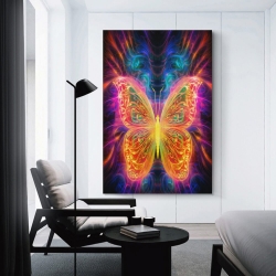 Papillon Peinture sur toile sans cadre, impressions posters art mural pour déco maison chambre bureau