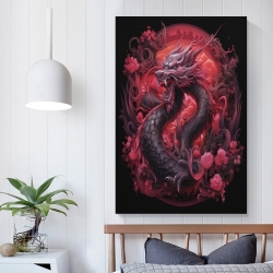 oriental Dragon Peinture sur toile sans cadre, impressions posters art mural pour déco maison chambre bureau