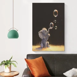 Elefante Pintura en lienzo sin marco, impresiones de pósters arte pared para decoración hogar dormitorio oficina