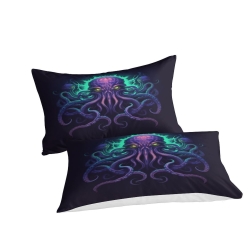 Mythe de l'horreur Cthulhu Housse de Couette Imprimée 3D Douce 3 Pièces Literie Garçons Filles