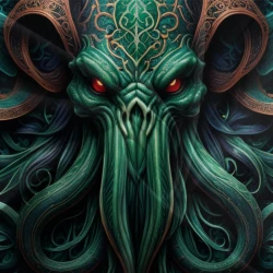Mythe de l'horreur Cthulhu Housse de Couette Imprimée 3D Douce 3 Pièces Literie Garçons Filles