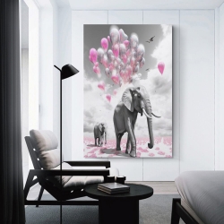 Éléphant Peinture sur toile sans cadre, impressions posters art mural pour déco maison chambre bureau