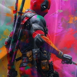 Deadpool Marvel Housse de Couette Imprimée 3D Douce 3 Pièces Literie Garçons Filles