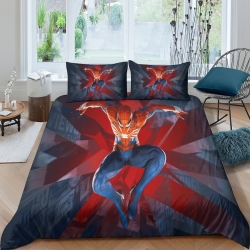 Avengers Spider Man Housse de Couette Imprimée 3D Douce 3 Pièces Literie Garçons Filles