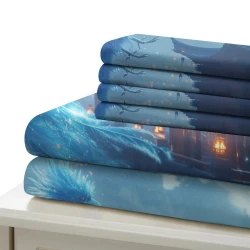 Phoenix Housse de Couette Imprimée 3D Douce 3 Pièces Literie Garçons Filles