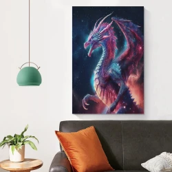 occidental Dragon Peinture sur toile sans cadre, impressions posters art mural pour déco maison chambre bureau