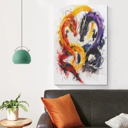Dragon Peinture sur toile sans cadre, impressions posters art mural pour déco maison chambre bureau