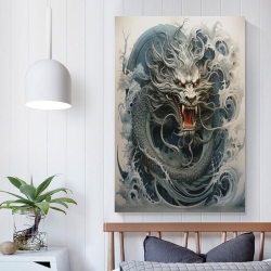 oriental Dragon Peinture sur toile sans cadre, impressions posters art mural pour déco maison chambre bureau