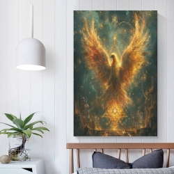 Phénix Peinture sur toile sans cadre, impressions posters art mural pour déco maison chambre bureau