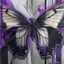 Papillon Housse de Couette Imprimée 3D Douce 3 Pièces Literie Garçons Filles
