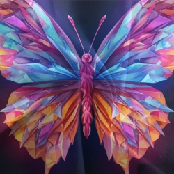 Papillon Housse de Couette Imprimée 3D Douce 3 Pièces Literie Garçons Filles