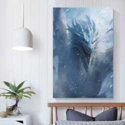 occidental Dragon Peinture sur toile sans cadre, impressions posters art mural pour déco maison chambre bureau