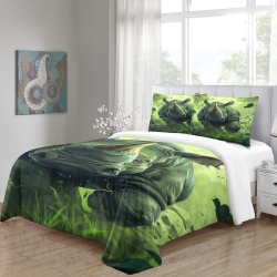 Rhinocéros Housse de Couette Imprimée 3D Douce 3 Pièces Literie Garçons Filles