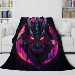 Drache 3D Gedruckte Fleece-Decke Weiche Gemütliche Decke für Sofa Bett Büro