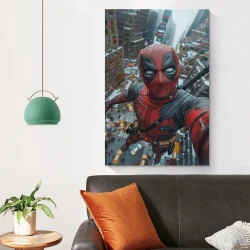 Marvel Deadpool Peinture sur toile sans cadre, impressions posters art mural pour déco maison chambre bureau