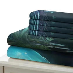 Méduse Housse de Couette Imprimée 3D Douce 3 Pièces Literie Garçons Filles