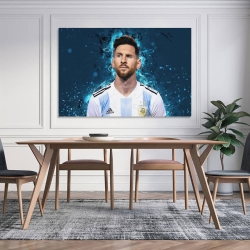 Lionel Messi Peinture sur toile sans cadre, impressions posters art mural pour déco maison chambre bureau