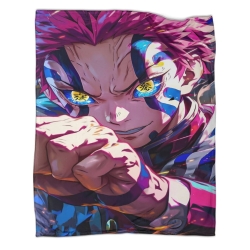 Tueur de démons: Demon Slayer Plaid en Polaire Imprimé 3D Couverture Douce Confortable pour Canapé Lit Bureau