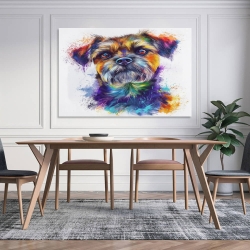 Yorkshire Terrier Peinture sur toile sans cadre, impressions posters art mural pour déco maison chambre bureau