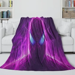 Avengers Spider-Man Plaid en Polaire Imprimé 3D Couverture Douce Confortable pour Canapé Lit Bureau