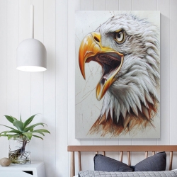 Aigle Peinture sur toile sans cadre, impressions posters art mural pour déco maison chambre bureau