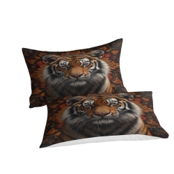 Tigre Housse de Couette Imprimée 3D Douce 3 Pièces Literie Garçons Filles