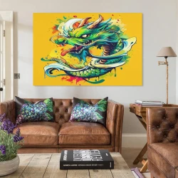 Drago Pittura su tela senza cornice, stampe di poster arte murale per arredo casa camera ufficio