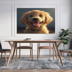 Golden Retriever Peinture sur toile sans cadre, impressions posters art mural pour déco maison chambre bureau