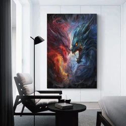 maléfique Dragon Peinture sur toile sans cadre, impressions posters art mural pour déco maison chambre bureau