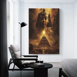 Faraón egipcio Pintura en lienzo sin marco, impresiones de pósters arte pared para decoración hogar dormitorio oficina