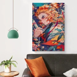 Tueur de démons: Demon Slayer Peinture sur toile sans cadre, impressions posters art mural pour déco maison chambre bureau
