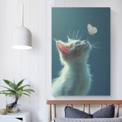 Cute Chat Peinture sur toile sans cadre, impressions posters art mural pour déco maison chambre bureau