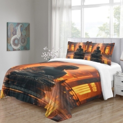 Bouddha Housse de Couette Imprimée 3D Douce 3 Pièces Literie Garçons Filles