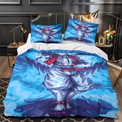 Tueur de démons: Demon Slayer Housse de Couette Imprimée 3D Douce 3 Pièces Literie Garçons Filles