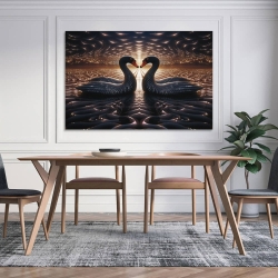 Schwan Unrahmtes Leinwandbild, Wandkunst-Poster-Drucke für Zuhause, Schlafzimmer, Büro Dekoration