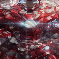 Avengers Iron Man Housse de Couette Imprimée 3D Douce 3 Pièces Literie Garçons Filles