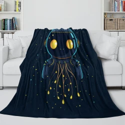 Medusa Coperta in Pile Stampata 3D Morbida e Confortevole per Divano Letto Ufficio
