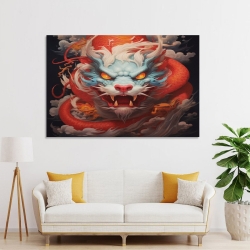 oriental Dragon Peinture sur toile sans cadre, impressions posters art mural pour déco maison chambre bureau