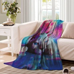 Hairless Chat Plaid en Polaire Imprimé 3D Couverture Douce Confortable pour Canapé Lit Bureau