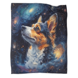 Shepherd Chien Plaid en Polaire Imprimé 3D Couverture Douce Confortable pour Canapé Lit Bureau