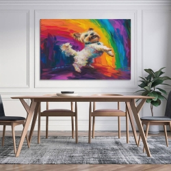 Yorkshire Terrier Peinture sur toile sans cadre, impressions posters art mural pour déco maison chambre bureau