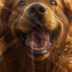 Golden Retriever Housse de Couette Imprimée 3D Douce 3 Pièces Literie Garçons Filles