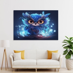 Gufo Pittura su tela senza cornice, stampe di poster arte murale per arredo casa camera ufficio