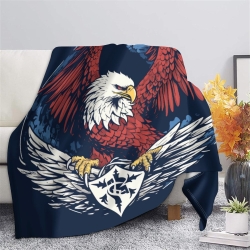 Aigle Plaid en Polaire Imprimé 3D Couverture Douce Confortable pour Canapé Lit Bureau