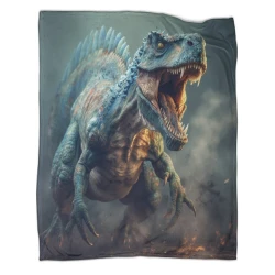 Dinosauro Coperta in Pile Stampata 3D Morbida e Confortevole per Divano Letto Ufficio